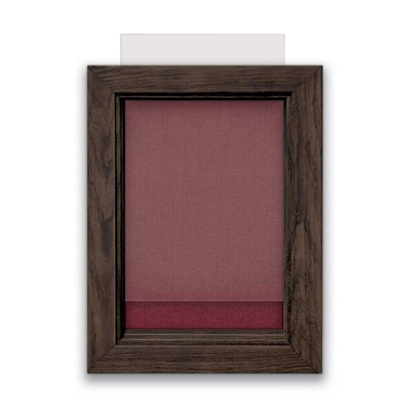 Indoor Enclosed Combo Board, 72"x36", Black Frame/White Porc & Forbo